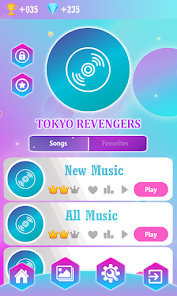 Tokyo Revengers Piano Tiles 1.0 APK + Мод (Unlimited money) за Android