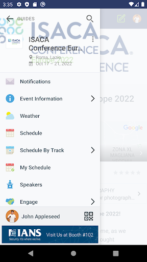 Android application ISACA Events screenshort