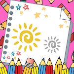 Cover Image of Download Sun and Moon Coloring Book  APK