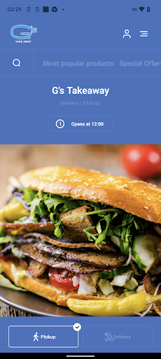 Android application G's Takeaway- Bedford screenshort