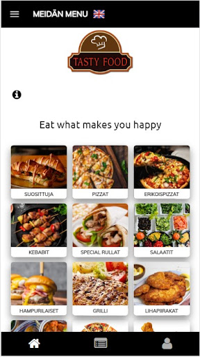 Android application Tasty Food screenshort