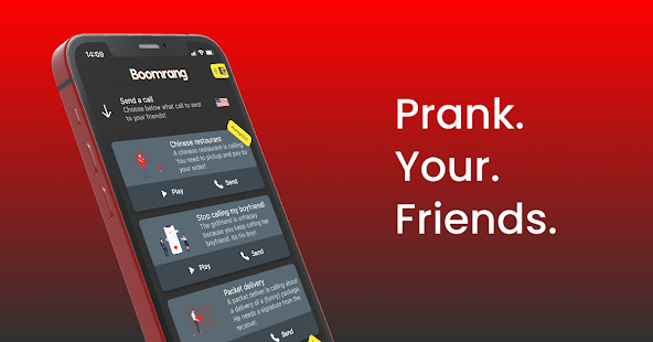 Boomrang - Prank Call App Screenshot