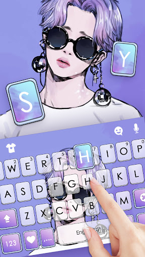 Purple Kpop Star Theme Screen 2