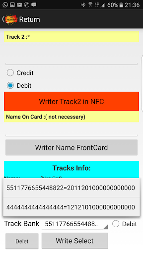 Track2NFC Mult - Android 5