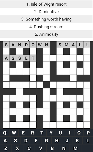 Android application Crossword brain Game puzzle screenshort