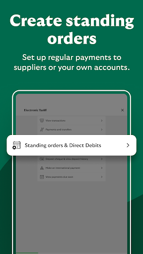 Screenshot of Lloyds Business Banking app