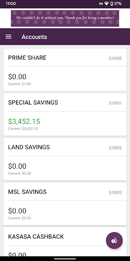 MECU Anywhere Mobile Banking Screen 2