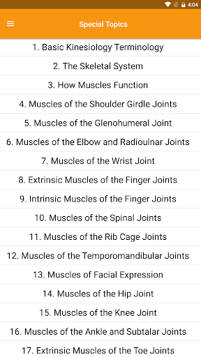 Screenshot of The Muscular System Manual