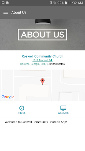Roswell Community Church Screen 3