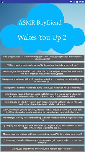 Android application ASMR Boyfriend Wakes You Up 2 screenshort