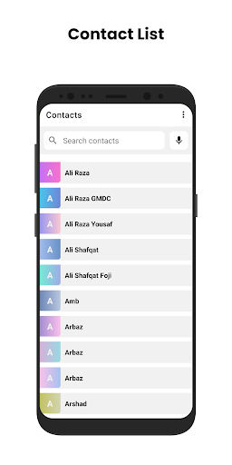 Contacts Backup & Transfer Screen 2