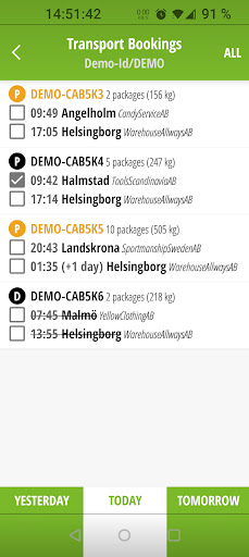 Android application Wisetrax MAX screenshort