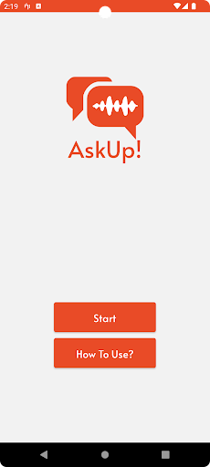 Android application AskUp! screenshort