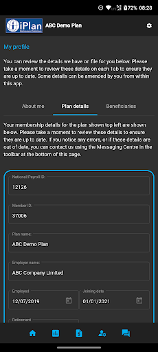 iPlan Participant App Screen 2