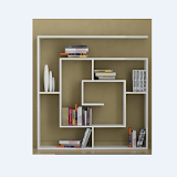 unique bookcase design icon