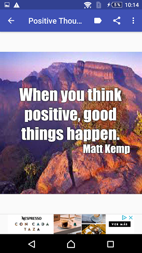 Positive Thoughts Text