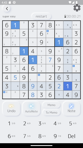 Android application Sudoku with useful tools screenshort