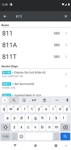 SG NextBus Screen 3