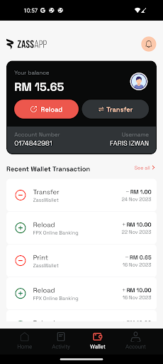 ZASSAPP Screen 3