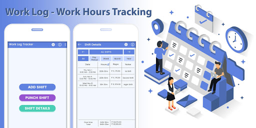 Work Log - Work Hours Tracking 1.8 screenshots 1