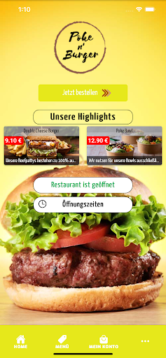 Android application Poke N Burger screenshort