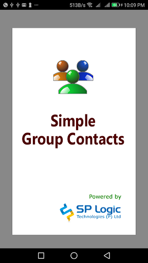 Android application Simple Group Contacts screenshort