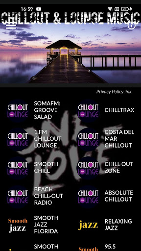 Chillout & Lounge music radio Screenshot 1 - AppWisp.com