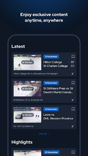Android application West Seneca Youth Hockey screenshort