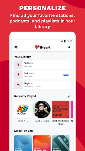 iHeart: Music, Radio, Podcasts screenshot