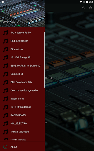 Electronic Music Radio Station Screen 2