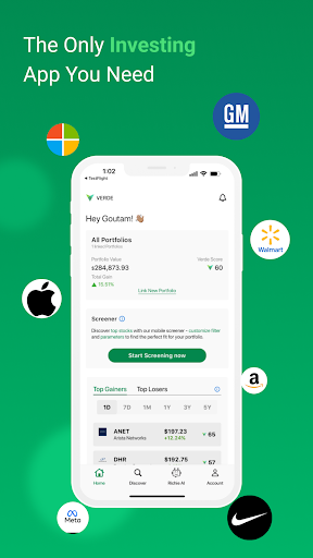 Android application Verde: Investing & AI Coach screenshort
