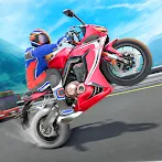 Biker racing motorbike 3D game
