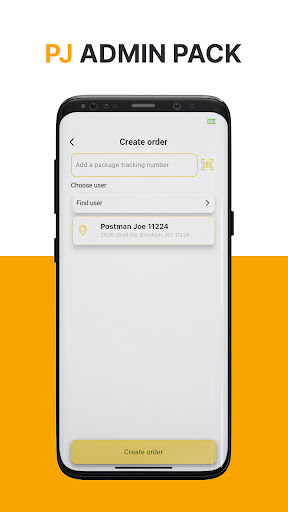 Android application PJ PACK admin screenshort