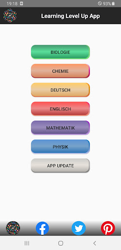 Android application Learning Level Up App screenshort