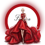 Fashion sketch designs icon