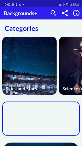 Android application Backgrounds+ screenshort