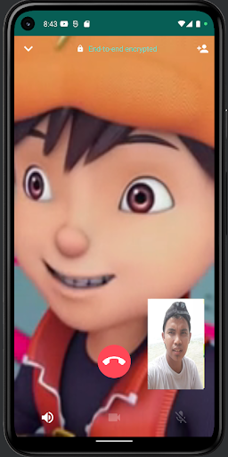 Boboiboy Fake Video Call Screen 3