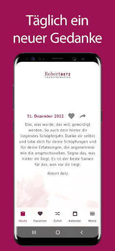Android application Gedanke zum Tag – Robert Betz screenshort