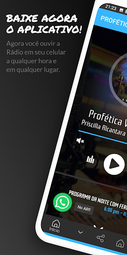Android application Profética Web Rádio screenshort