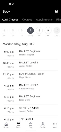 Sydney Dance Company Classes Screen 2