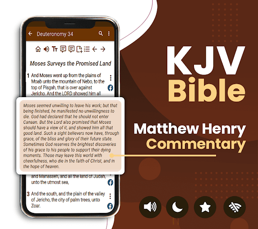 Android application KJV Commentary Bible offline screenshort