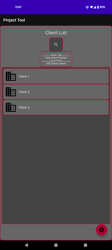 Android application Project Tool screenshort