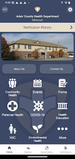 Android application Adair County Health Department screenshort
