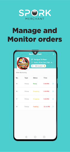 Android application Spork PH - Merchant screenshort
