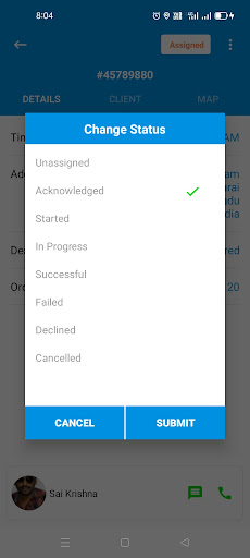 Android application Outfleet - Dispatch System screenshort