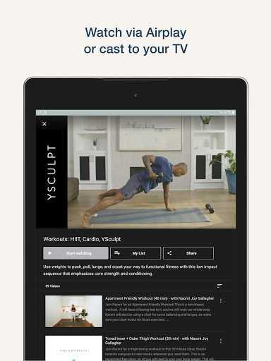 Screenshot of YYOGA at Home