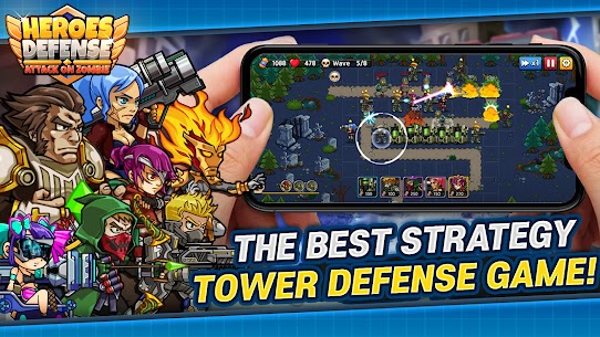 Heroes Defense MOD APK: Attack on Zombie (UNLIMITED HERO DEPLOY) 9