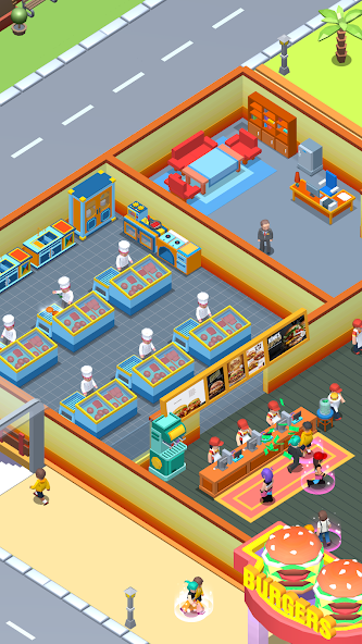 Idle Burger - Shop Tycoon 0.07 APK + Mod (Unlimited money) for Android