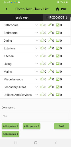 Android application i-RMS - Inspection App screenshort