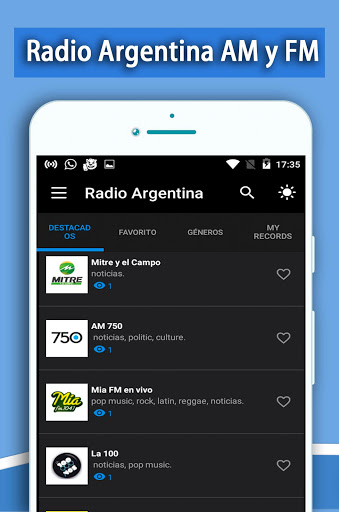 Radio Argentina Screen 3
